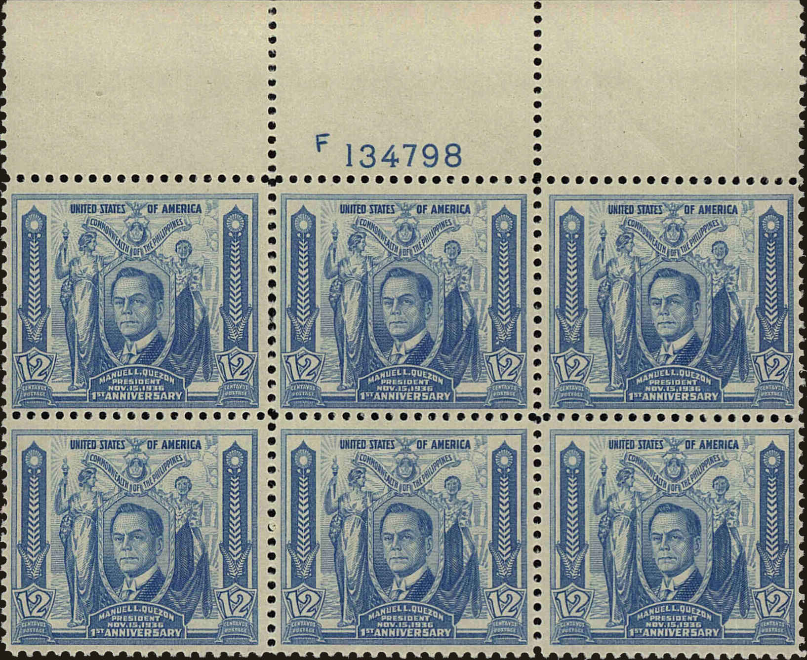 Front view of Philippines (US) 408 collectors stamp