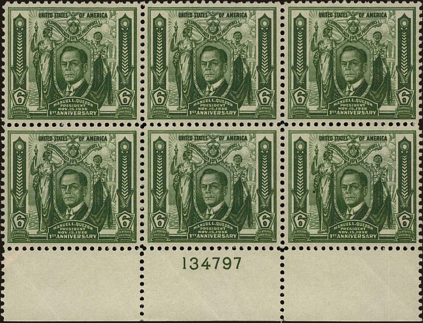 Front view of Philippines (US) 409 collectors stamp
