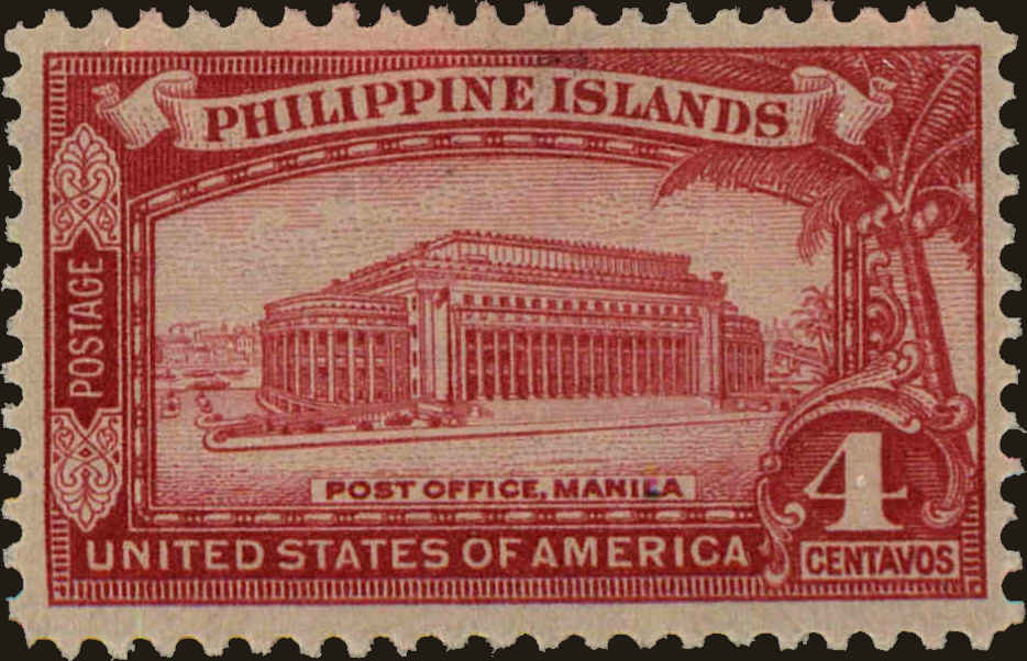 Front view of Philippines (US) 355 collectors stamp