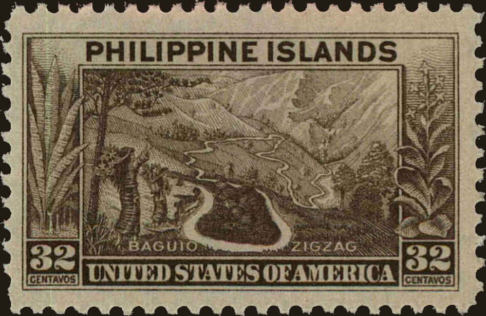 Front view of Philippines (US) 360 collectors stamp