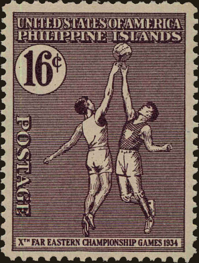 Front view of Philippines (US) 382 collectors stamp