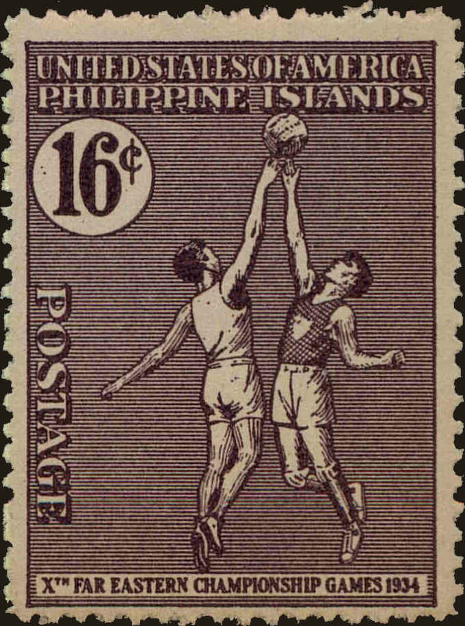 Front view of Philippines (US) 382 collectors stamp