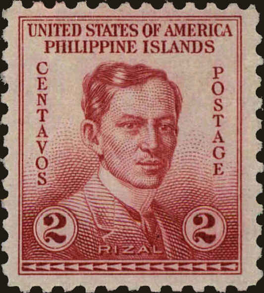 Front view of Philippines (US) 383 collectors stamp