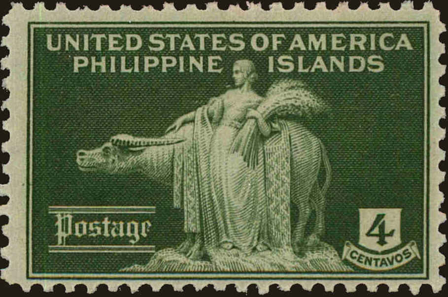 Front view of Philippines (US) 384 collectors stamp