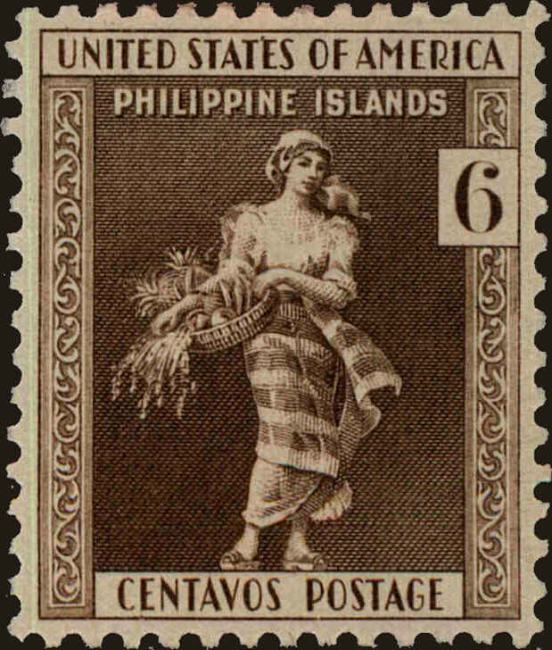 Front view of Philippines (US) 385 collectors stamp