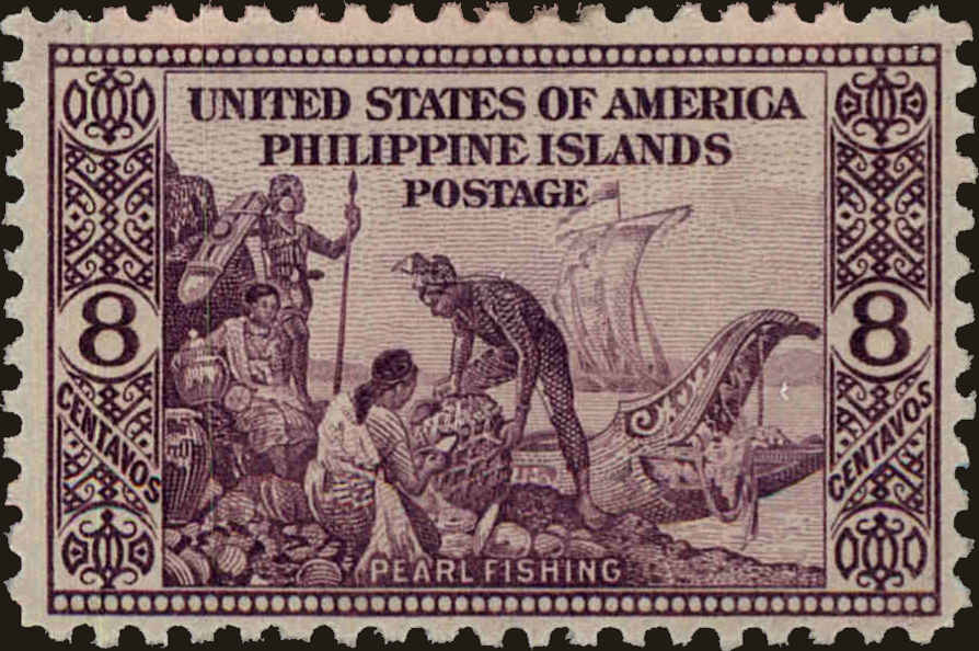 Front view of Philippines (US) 386 collectors stamp