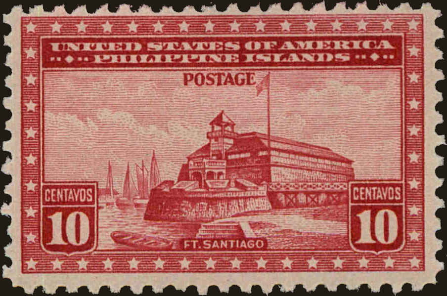 Front view of Philippines (US) 387 collectors stamp