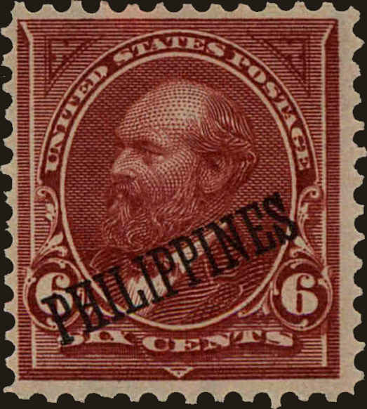 Front view of Philippines (US) 221 collectors stamp