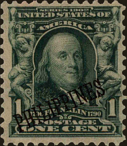 Front view of Philippines (US) 226 collectors stamp