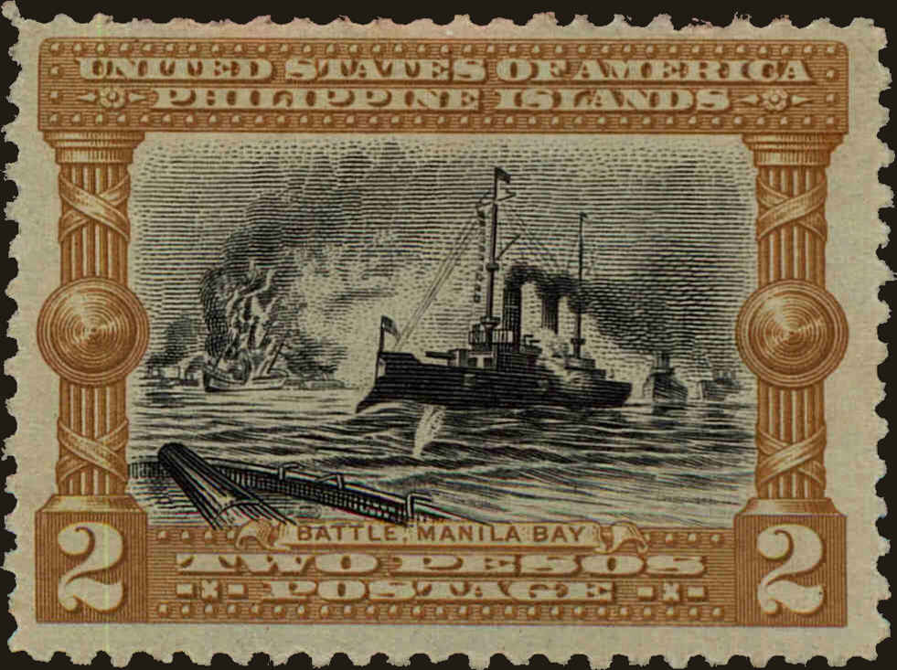 Front view of Philippines (US) 394 collectors stamp