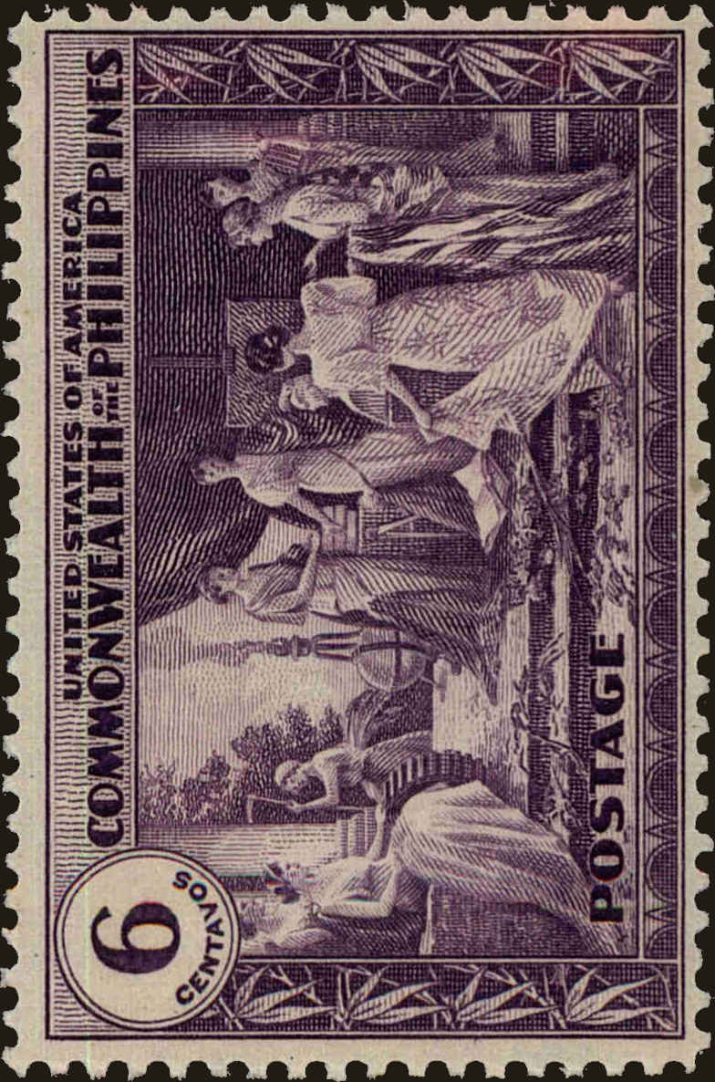 Front view of Philippines (US) 398 collectors stamp