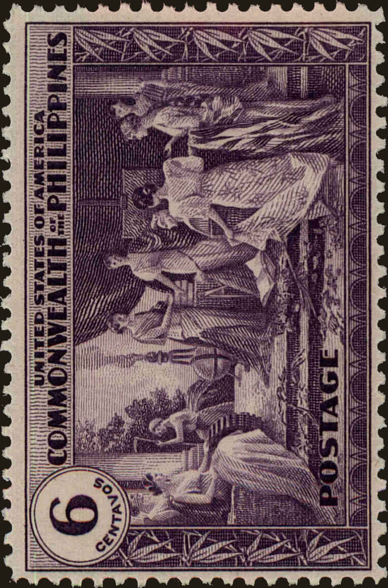 Front view of Philippines (US) 398 collectors stamp