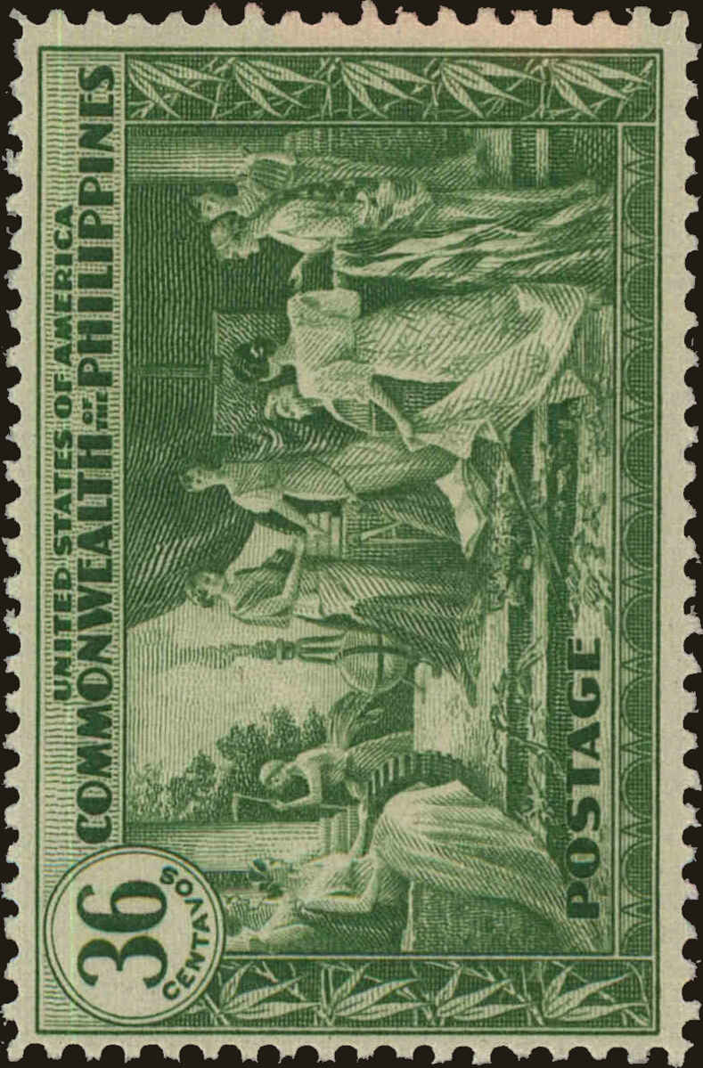 Front view of Philippines (US) 400 collectors stamp