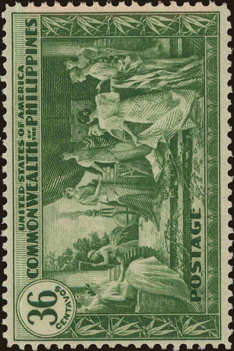 Front view of Philippines (US) 400 collectors stamp