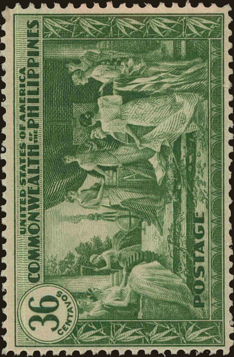 Front view of Philippines (US) 400 collectors stamp