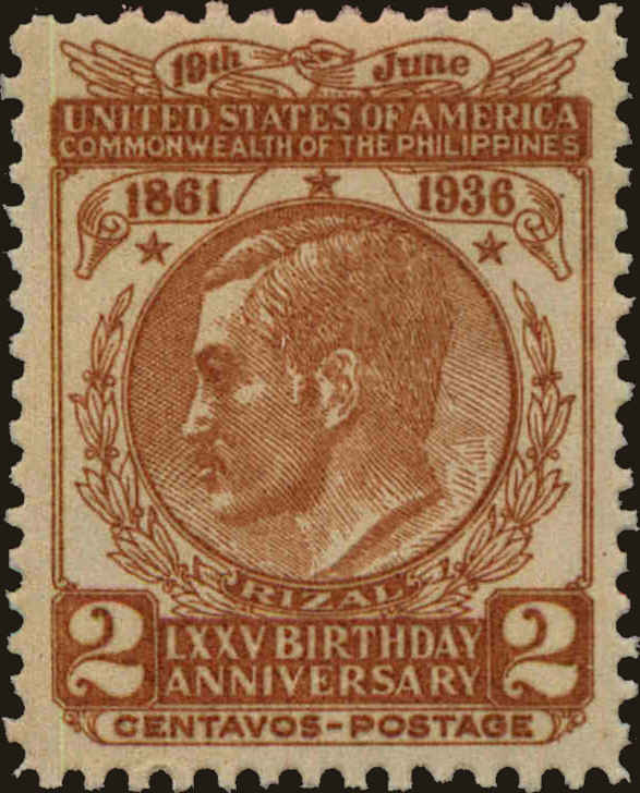 Front view of Philippines (US) 402 collectors stamp