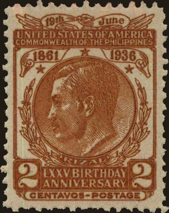 Front view of Philippines (US) 402 collectors stamp