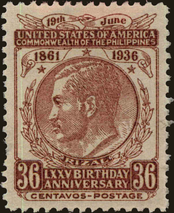 Front view of Philippines (US) 404 collectors stamp