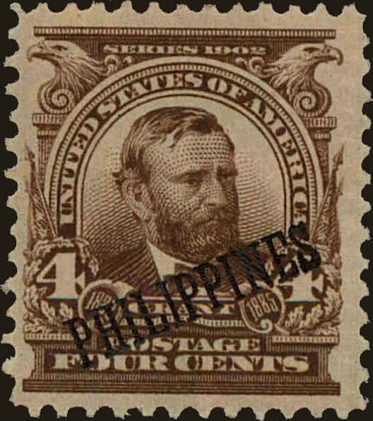 Front view of Philippines (US) 229 collectors stamp