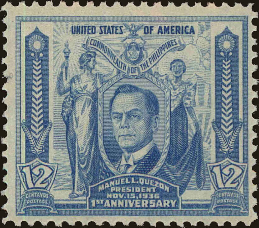 Front view of Philippines (US) 410 collectors stamp