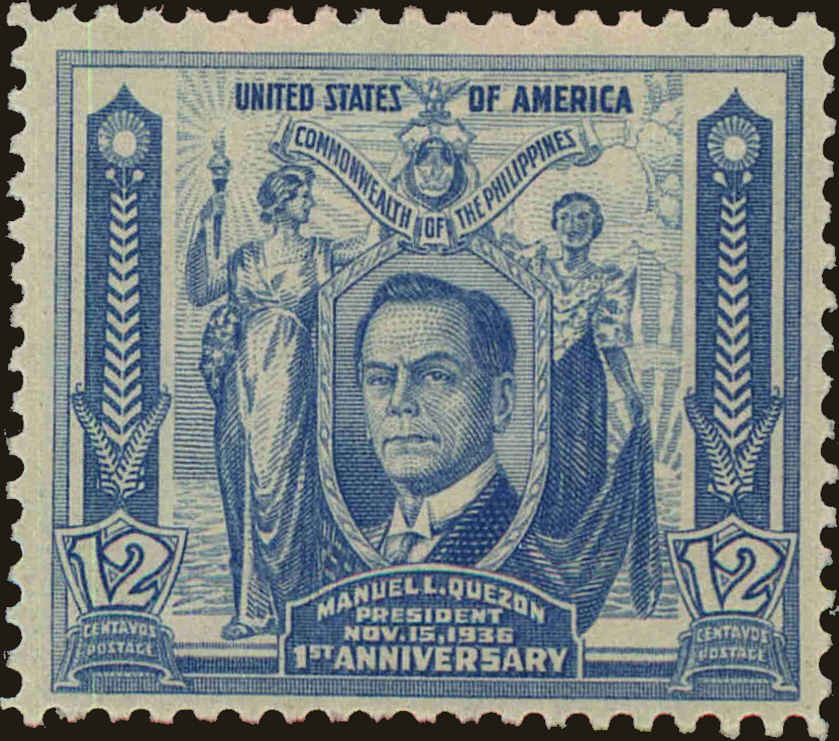 Front view of Philippines (US) 410 collectors stamp