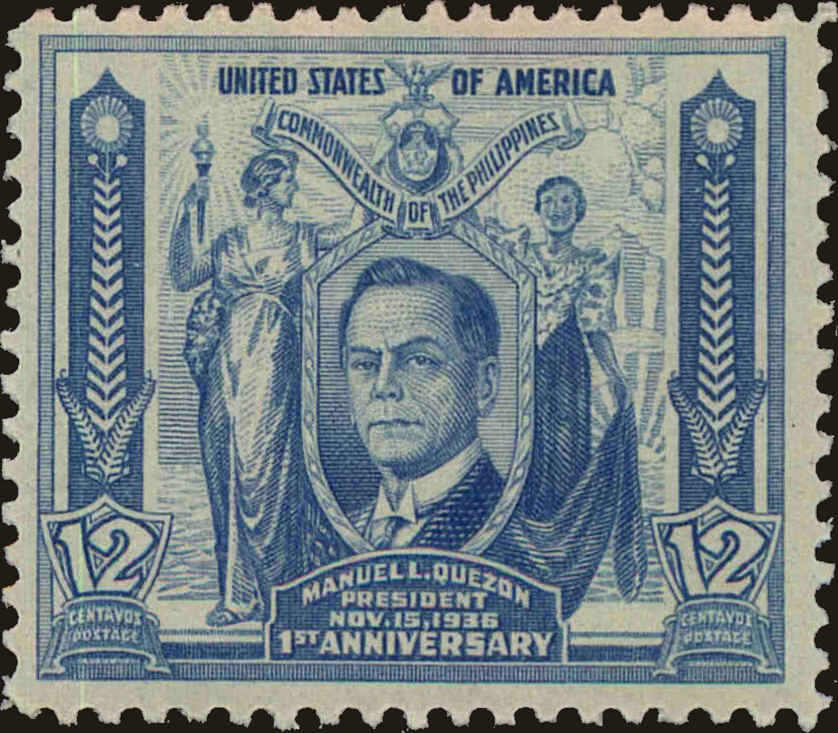 Front view of Philippines (US) 410 collectors stamp