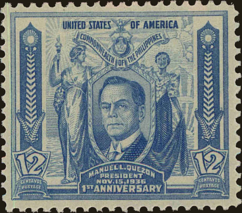 Front view of Philippines (US) 410 collectors stamp