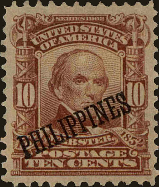 Front view of Philippines (US) 233 collectors stamp