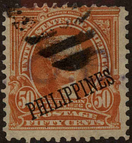 Front view of Philippines (US) 236 collectors stamp