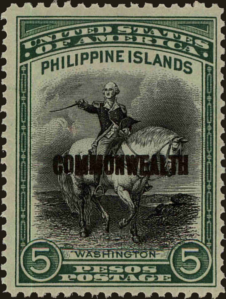 Front view of Philippines (US) 424 collectors stamp