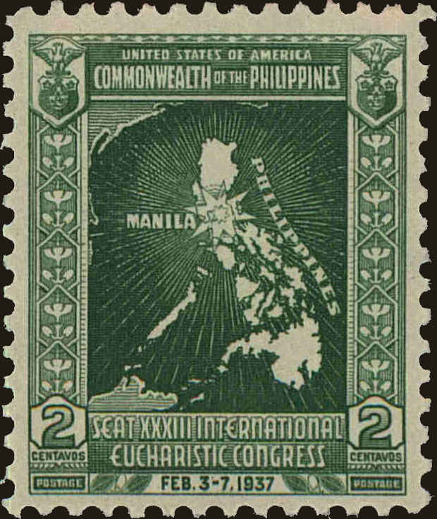 Front view of Philippines (US) 425 collectors stamp