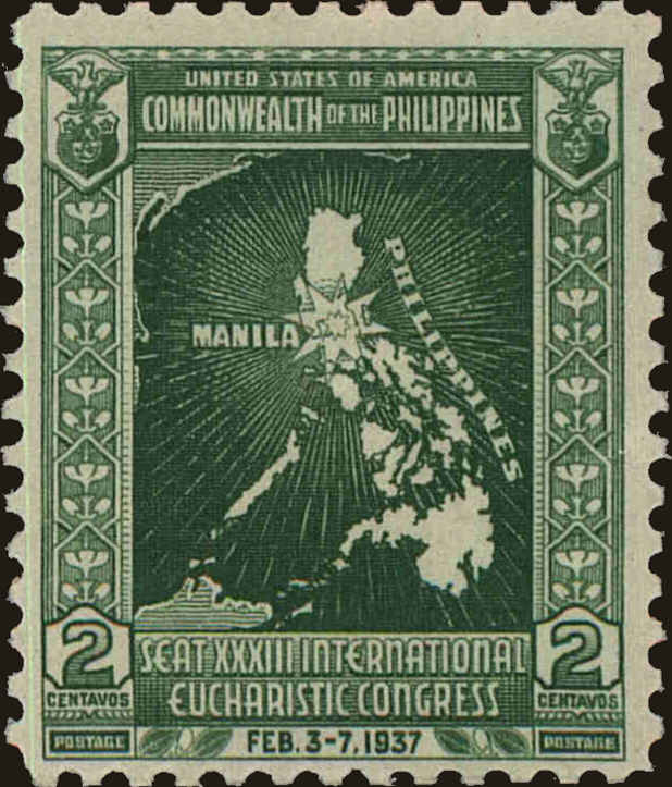 Front view of Philippines (US) 425 collectors stamp