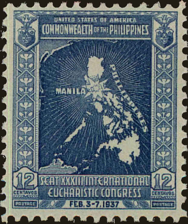 Front view of Philippines (US) 427 collectors stamp