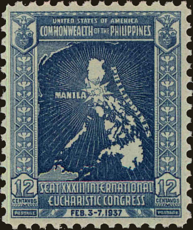 Front view of Philippines (US) 427 collectors stamp