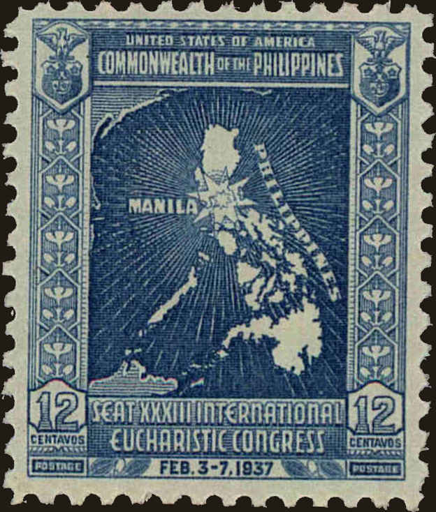 Front view of Philippines (US) 427 collectors stamp