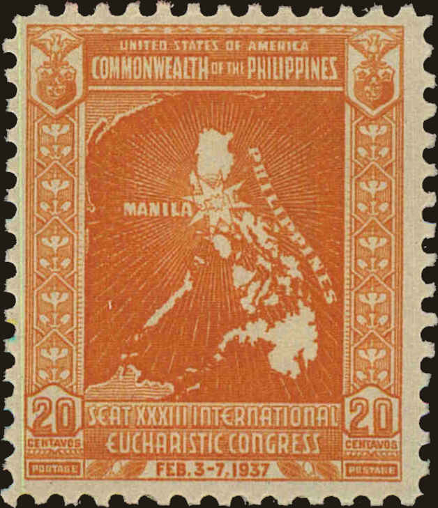 Front view of Philippines (US) 428 collectors stamp