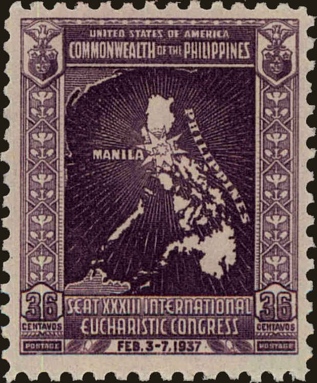 Front view of Philippines (US) 429 collectors stamp