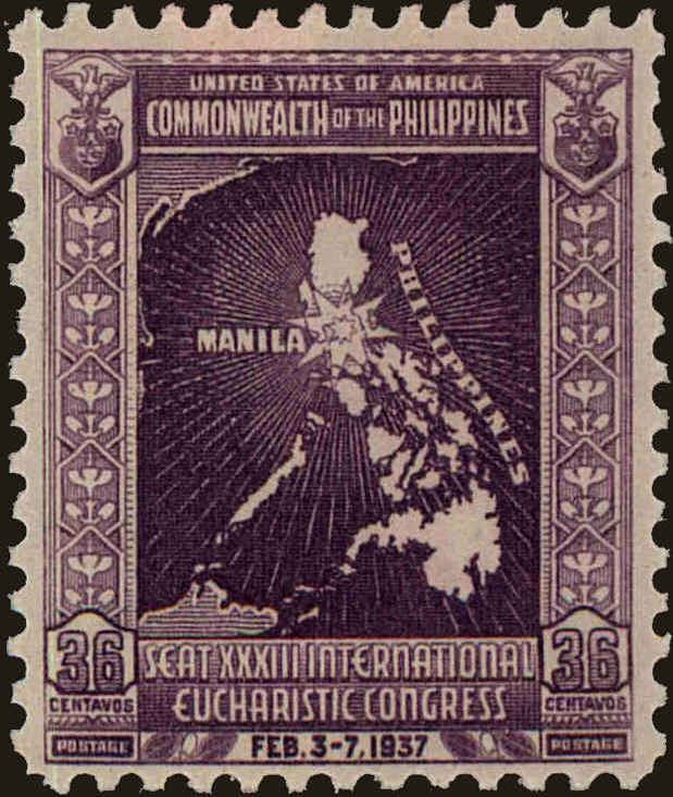 Front view of Philippines (US) 429 collectors stamp