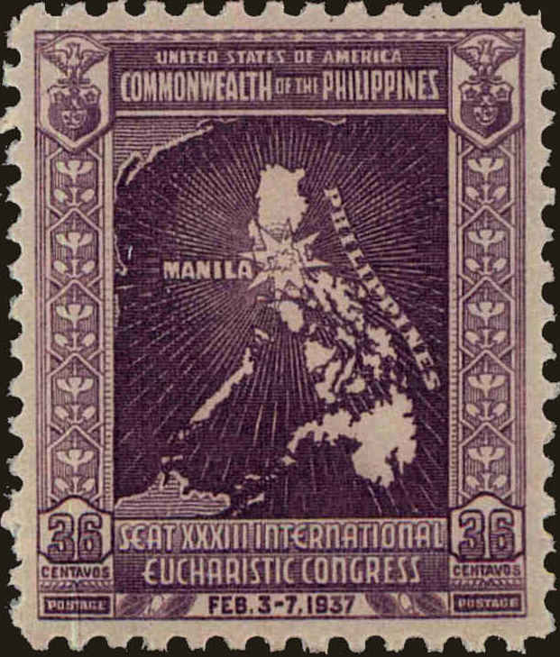 Front view of Philippines (US) 429 collectors stamp
