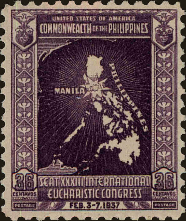 Front view of Philippines (US) 429 collectors stamp