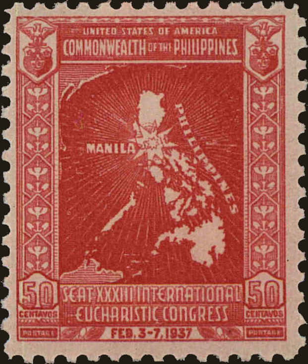 Front view of Philippines (US) 430 collectors stamp