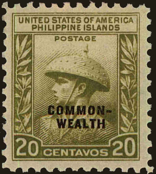 Front view of Philippines (US) 440 collectors stamp