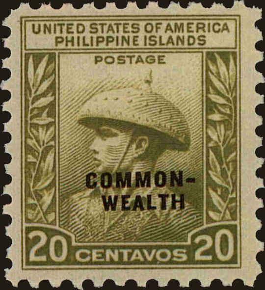 Front view of Philippines (US) 440 collectors stamp