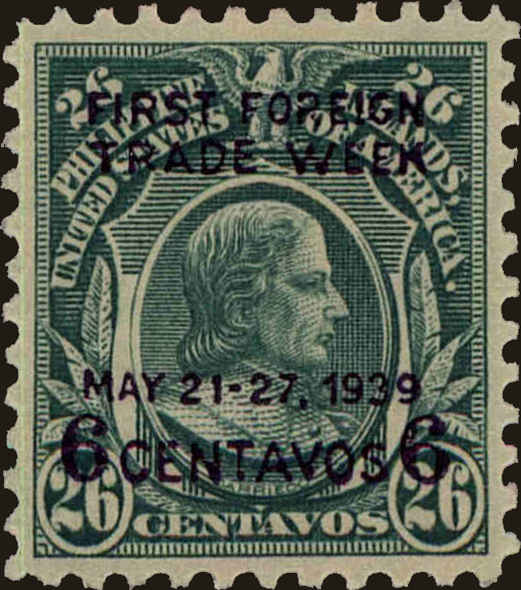 Front view of Philippines (US) 450 collectors stamp