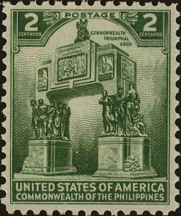 Front view of Philippines (US) 452 collectors stamp