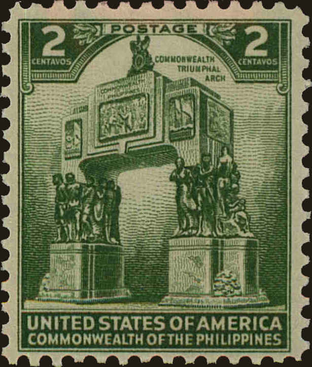 Front view of Philippines (US) 452 collectors stamp