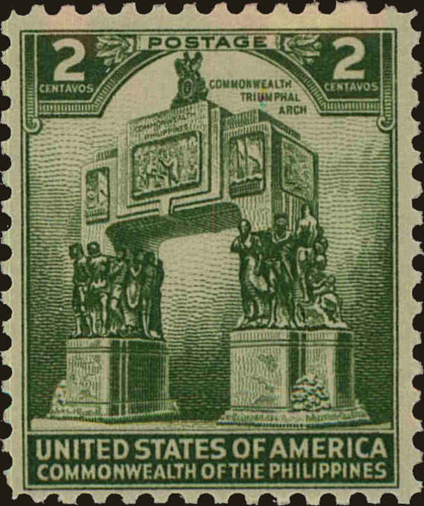 Front view of Philippines (US) 452 collectors stamp