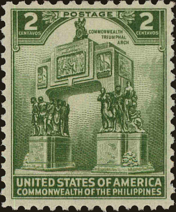 Front view of Philippines (US) 452 collectors stamp