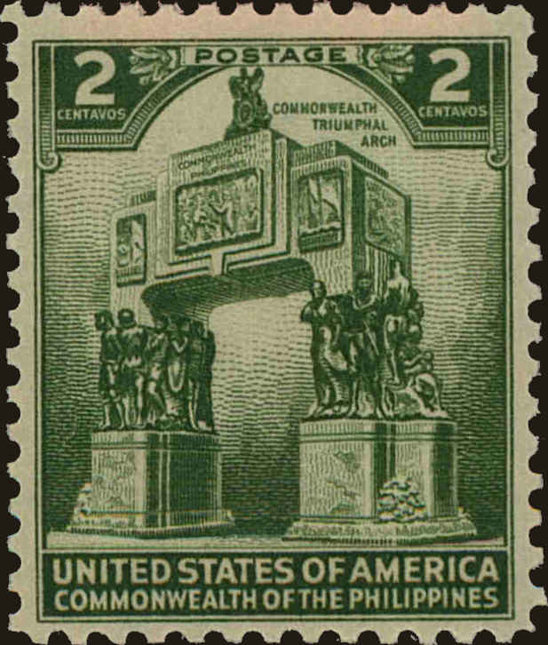 Front view of Philippines (US) 452 collectors stamp