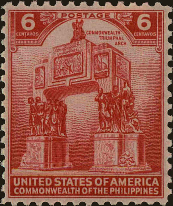 Front view of Philippines (US) 453 collectors stamp